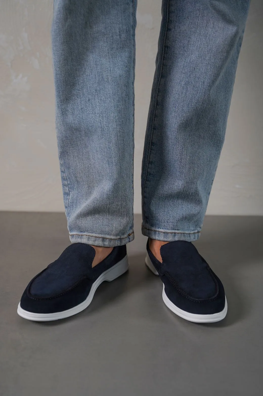 SUEDE LOAFERS Abrasion Resistant Stitching