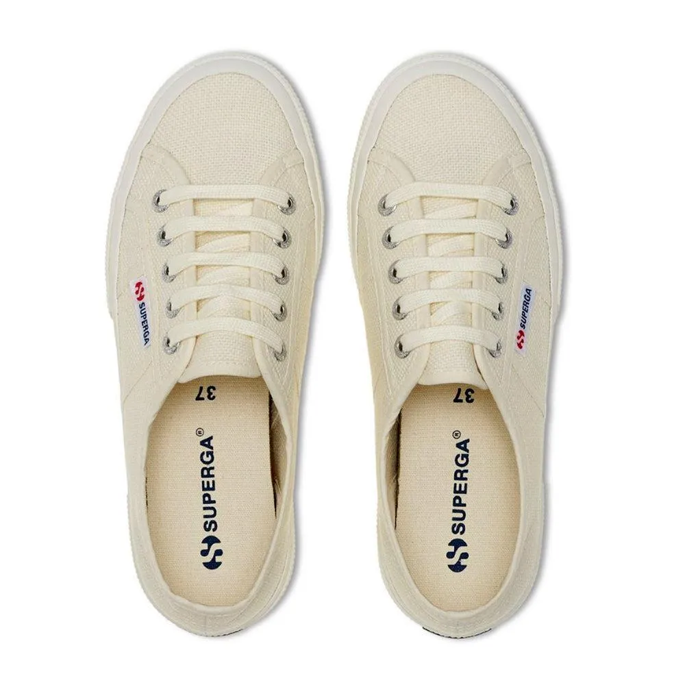 Gusseted Tongue Superga 2750 Cotu Classic Canvas - Earth - Beige Raw