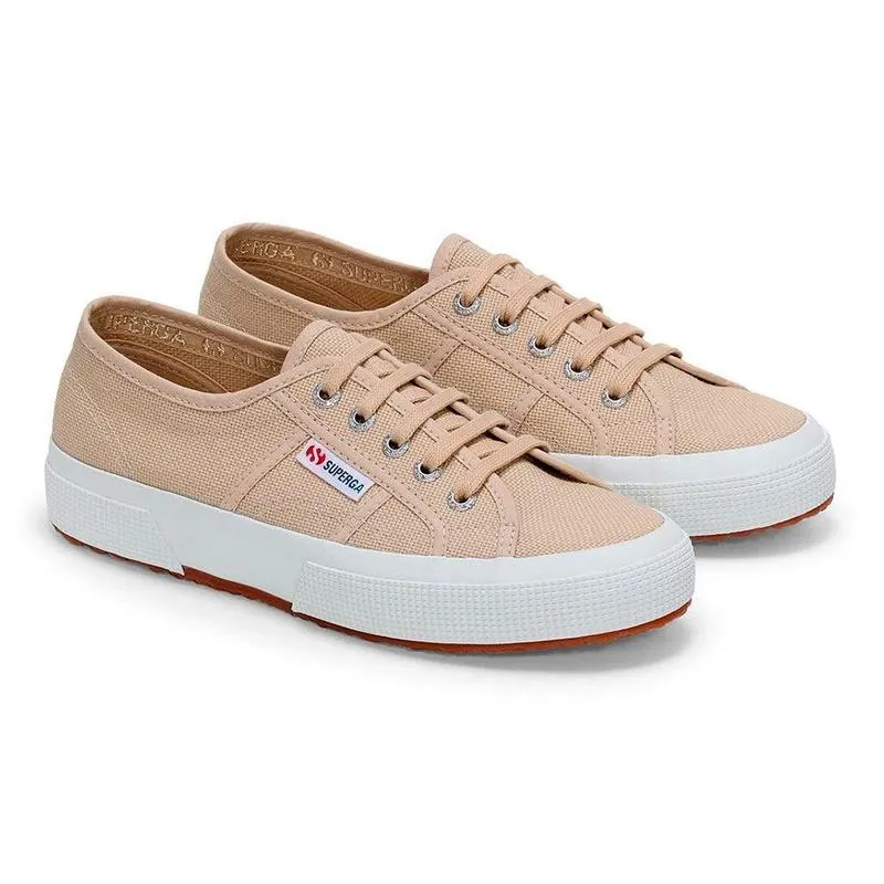 Superga 2750 Cotu Classic Canvas Sneaker - Beige Tapered Heel Design
