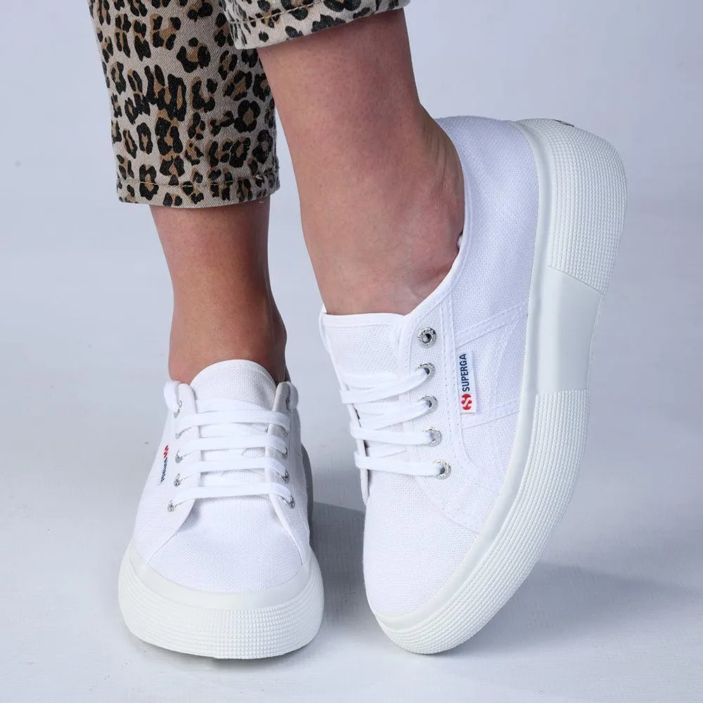 Superga Bubble Canvas Classic - White Casual Utility