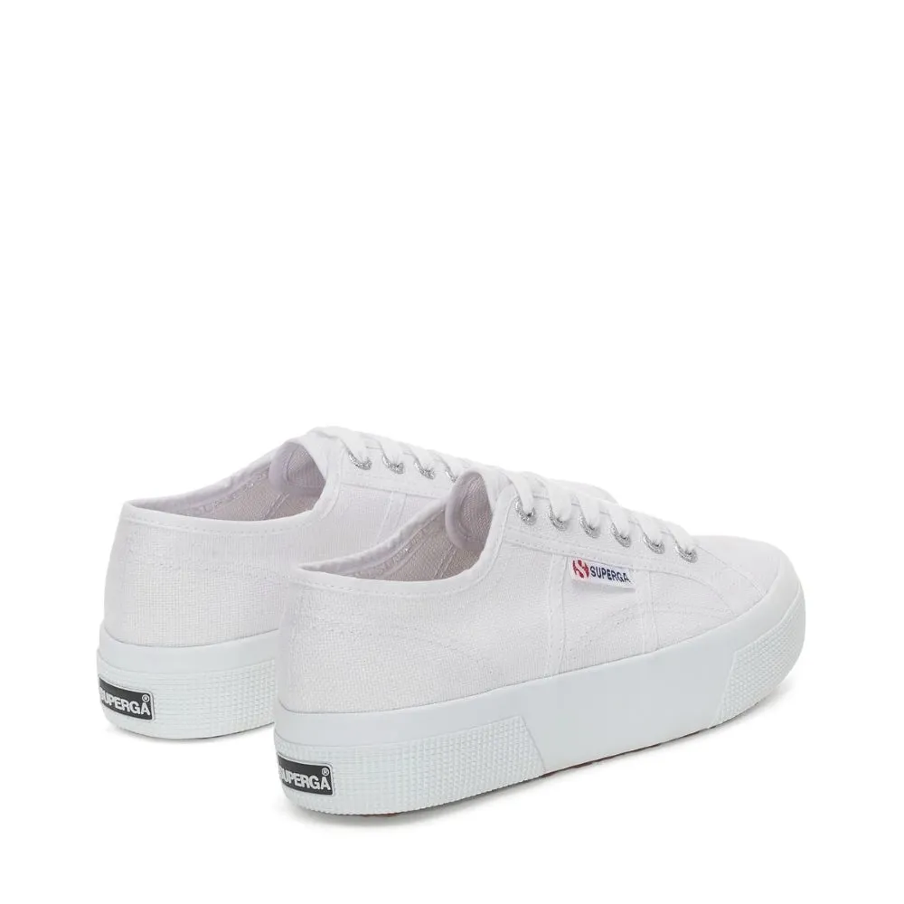 Superga Classic Platform Canvas 2740 Sneaker - White Quick Dry Interior