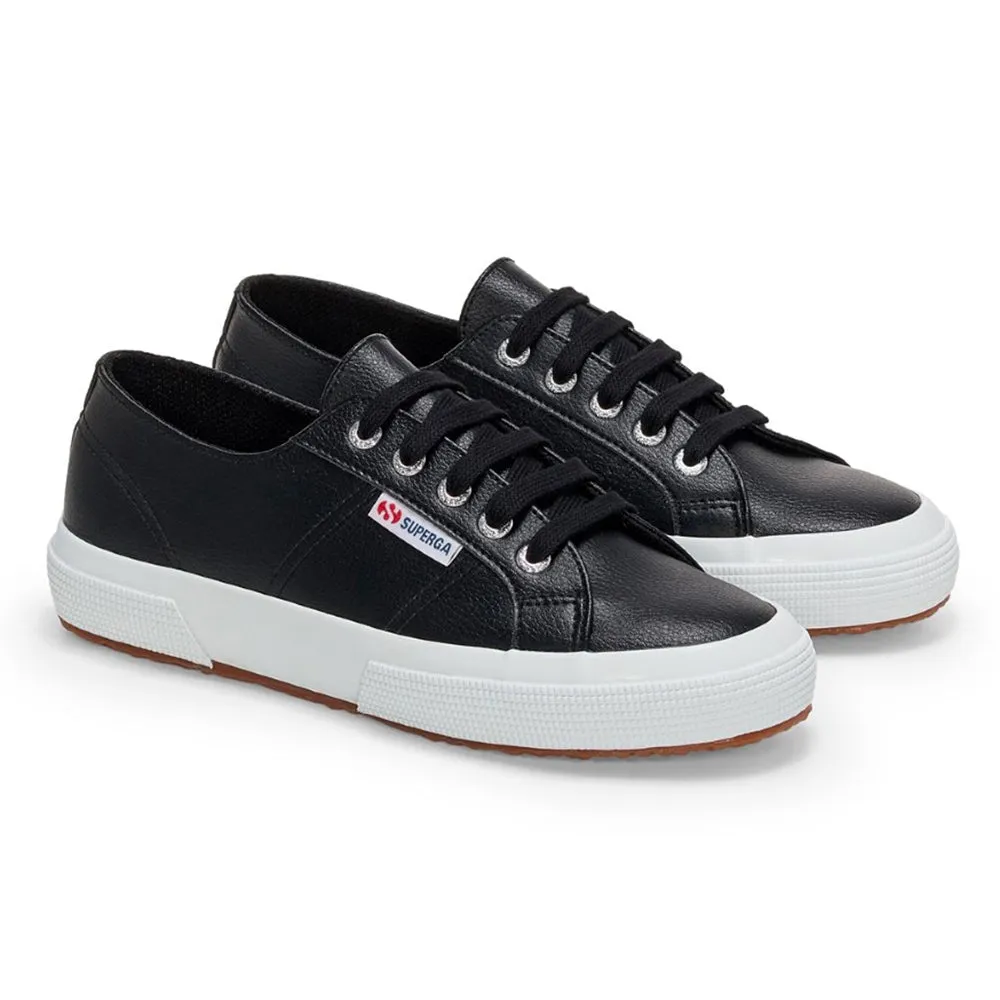 Superga Vegan Tumble 2750 Leather Classic - Black Torsional Stability