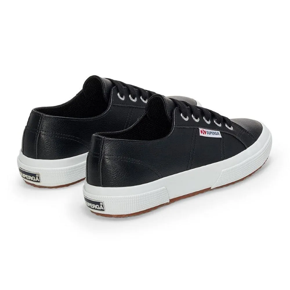 Lightweight Midsole Superga Vegan Tumble 2750 Leather Classic - Black