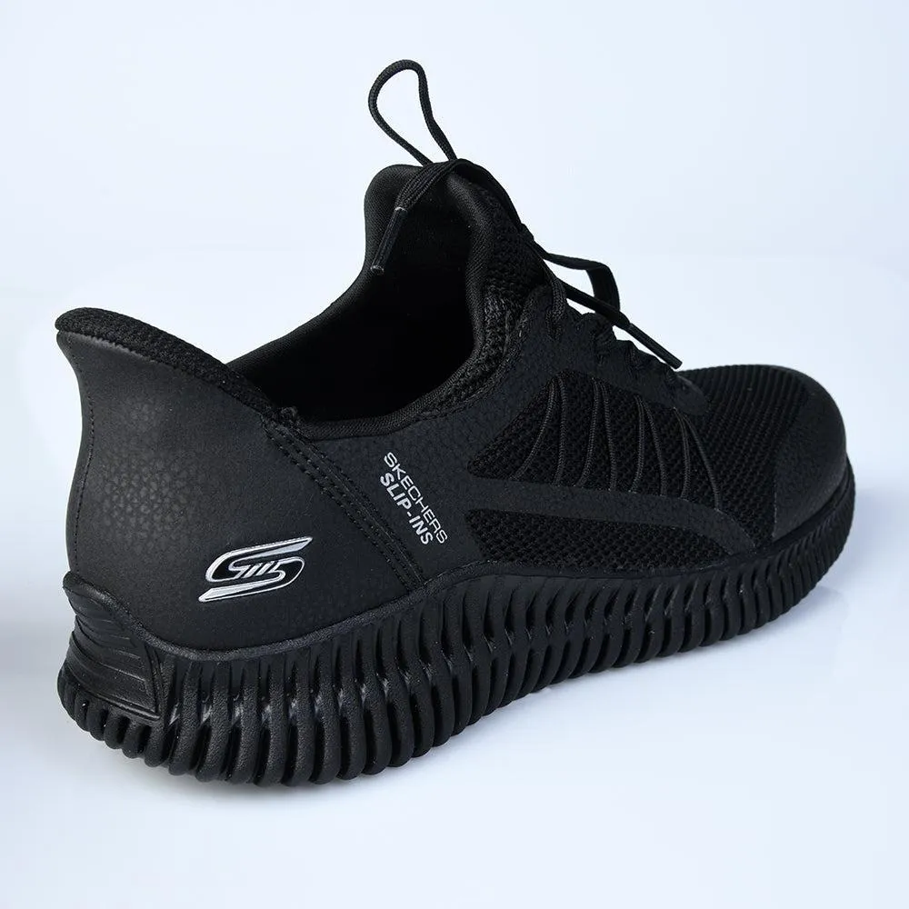 Skechers Bobs Geo Lite Sneaker - Black Lightweight Ethylene Vinyl Acetate