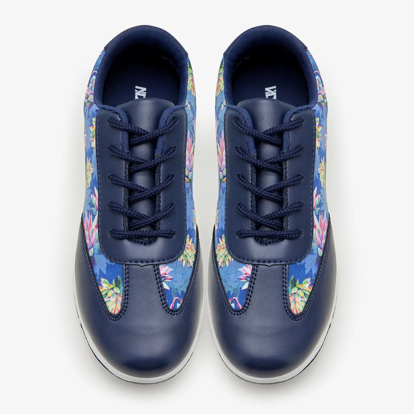 Cushioned Midsole Geometry Streamlined materials Women's Lace-Up Sneakers