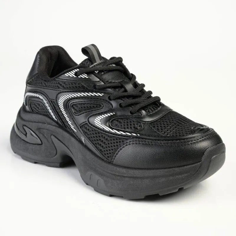 Madison Toni Chunky Sneaker - Black Iconic arch