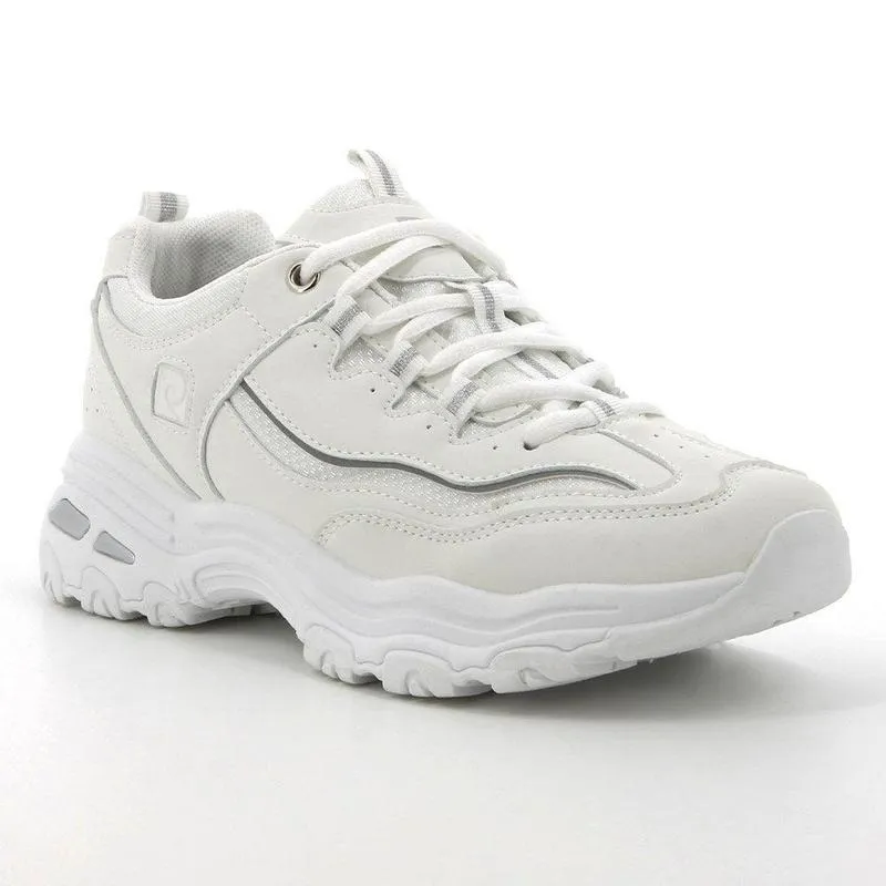 High Speed Daily Focus Pierre Cardin Ladies Chunky Sneaker - White