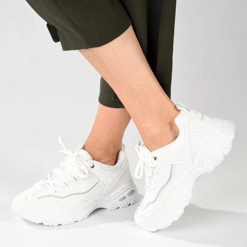 Hyperlock Technology Pierre Cardin Ladies Chunky Sneaker - White