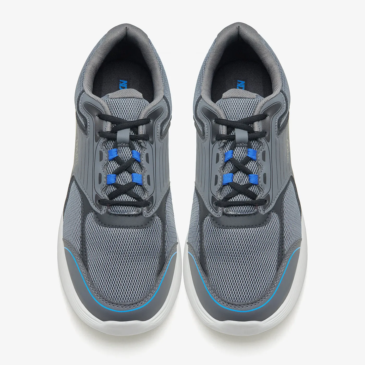 Comfortable Fitment Layered Traction Grid Men??s Retro Sneakers