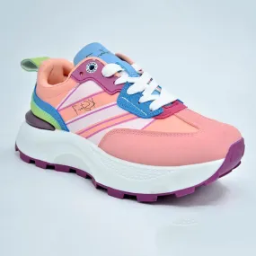 K-STAR 7 Poppy Sneaker - Pink/Green Multi Comfy Fit