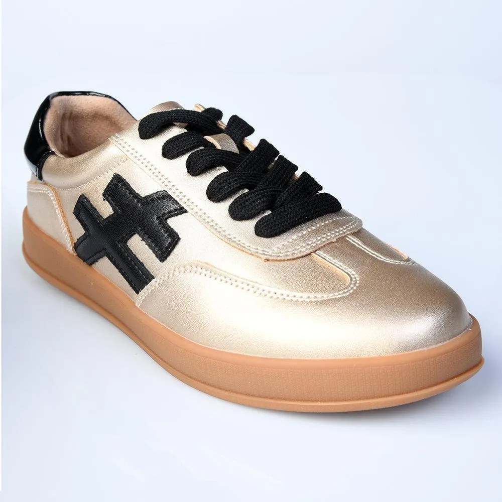Julz Lumi Leather Sneaker - Gold Energy Cushion