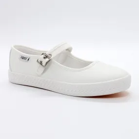 Active Steps Tomy Coco Mary Jane Sneaker - White