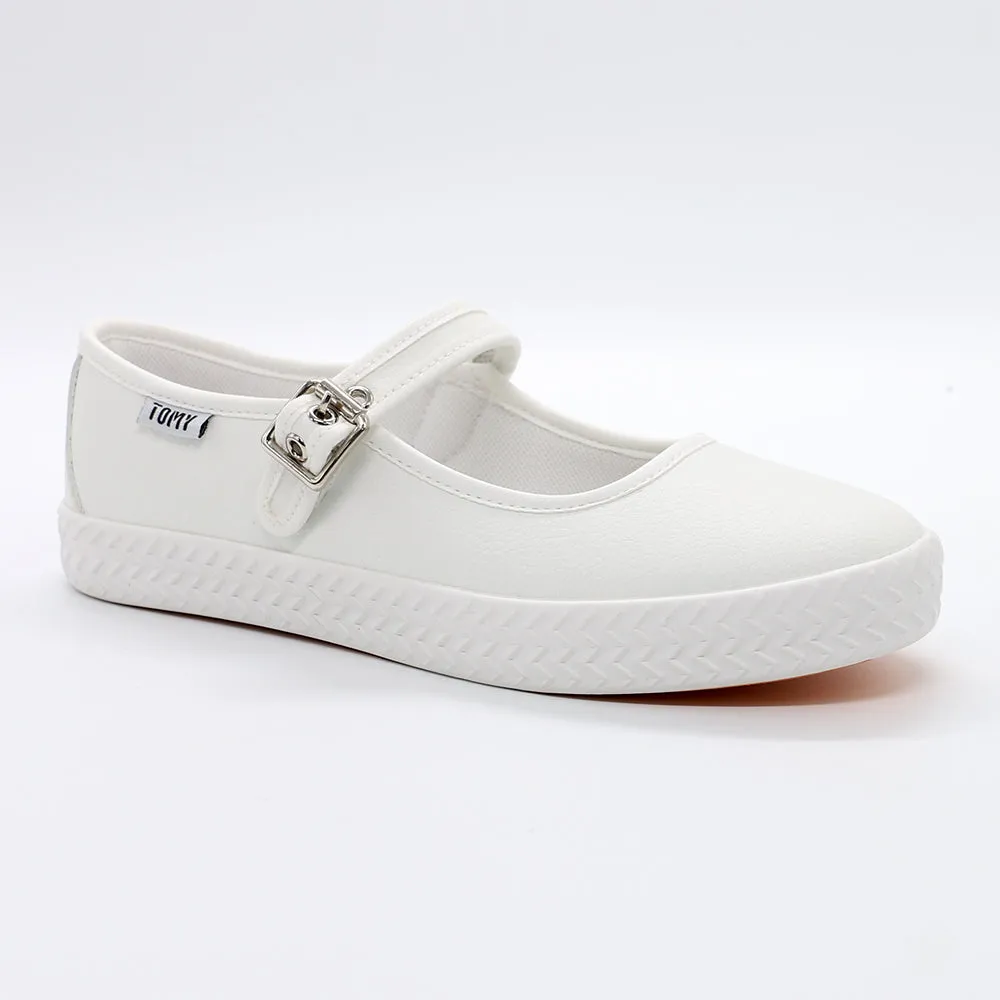 Active Steps Tomy Coco Mary Jane Sneaker - White