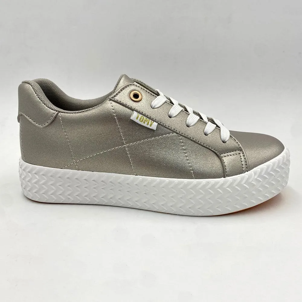 Tomy Eirene Sneaker - Grey Metallic Pressure Dispersion Shock-absorbent materials