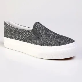 Abrasion Defying Outsole Mesh Fabric Direct Ladies Fashion Vulcanized Sneakers  - Black