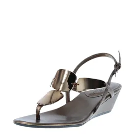 Payless Montego Bay Club Women's Mork Mirrored Wedge Sandal Memory Foam Padding