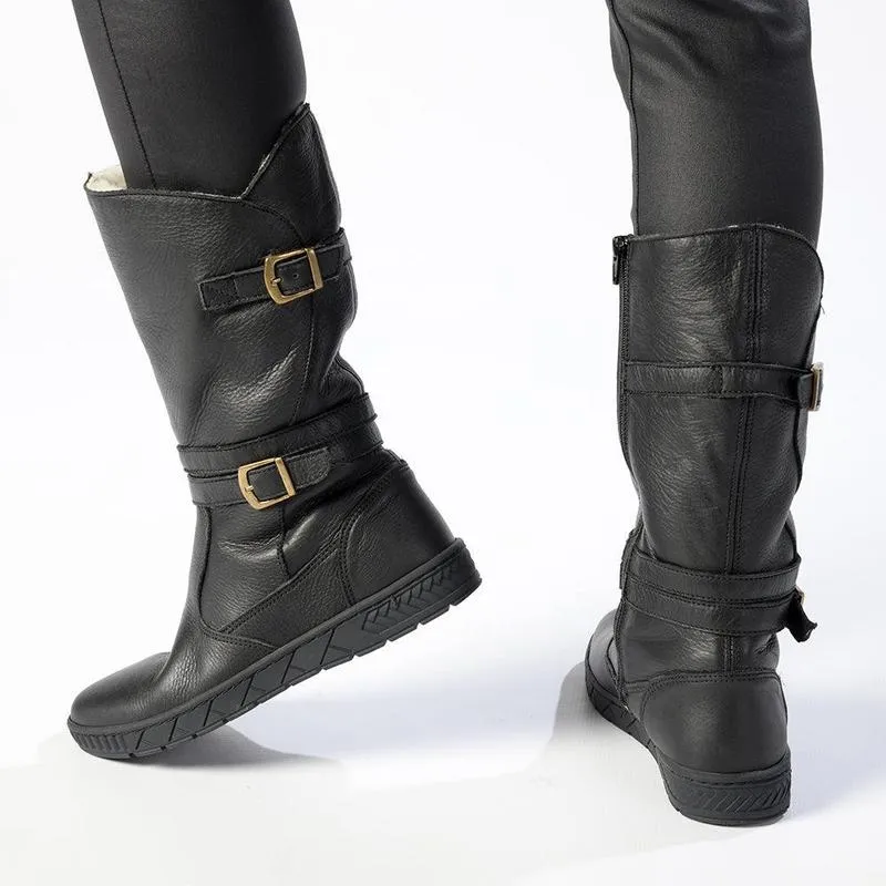 Tsonga Shakawe Military Leather Boot - Black Low Profile All Day Worker Craft Collector