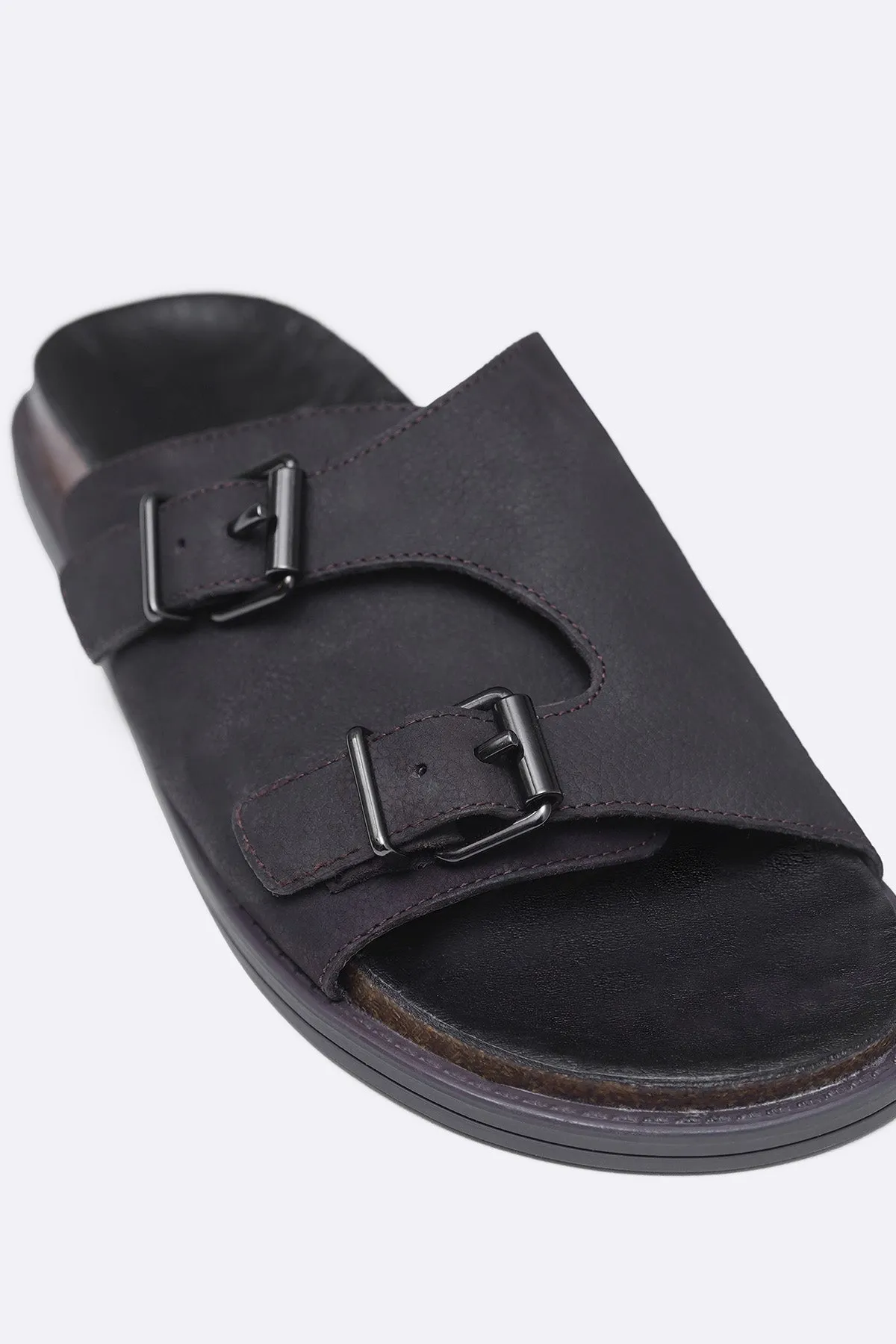 VANTA LEATHER SLIDES Microfiber Edge Binding
