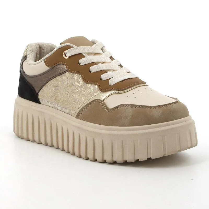 Eco Friendly Manufacturing Pierre Cardin Bijoux 3 Chunky Sneaker - Beige