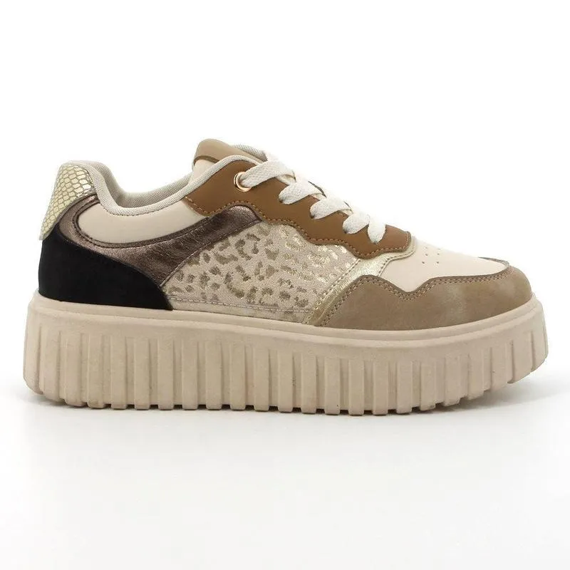 Breath Panel Pierre Cardin Bijoux 3 Chunky Sneaker - Beige