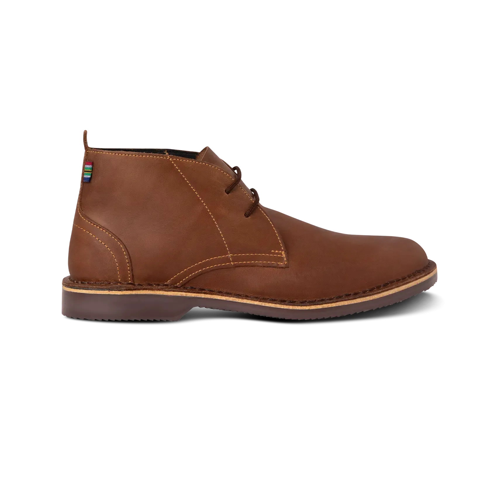 Torsion Stability System Slip Resistant Rough Terrain Veldskoen Chukka (Brown Sole)