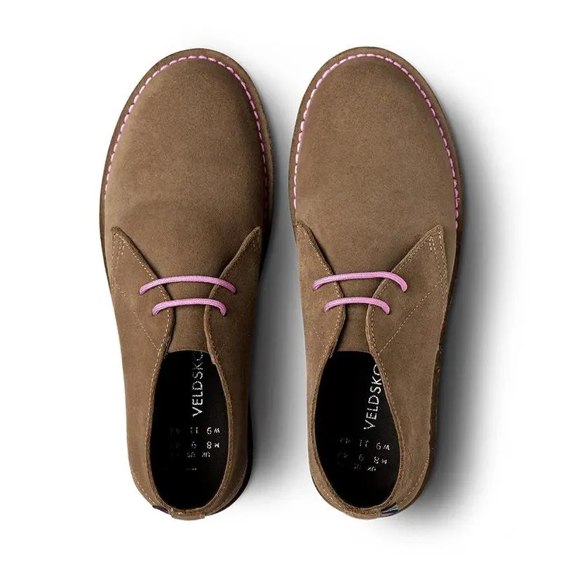 Veldskoen Leather Traditional Heritage Uhambo - Pink Sole Quick Dry Interior