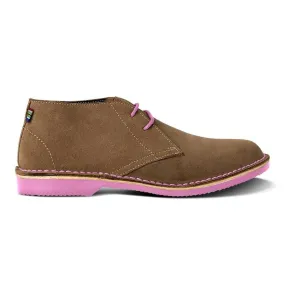 Lightweight Fit Veldskoen Leather Traditional Heritage Uhambo - Pink Sole