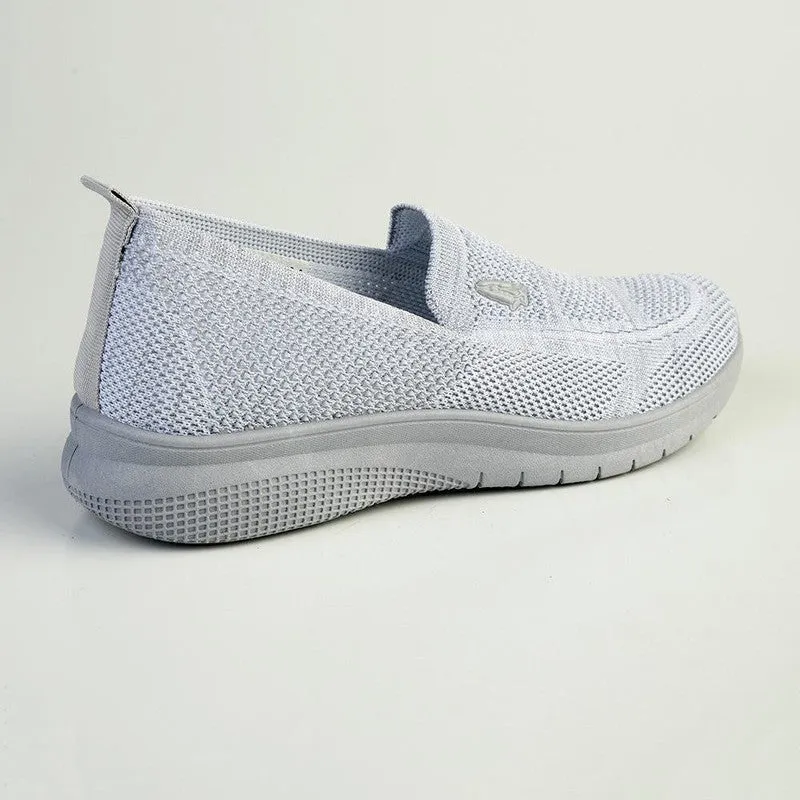 Soft Style By Hush Puppies Rimba Melange Knit Loafer - Grey Fast Transition Sturdy materials