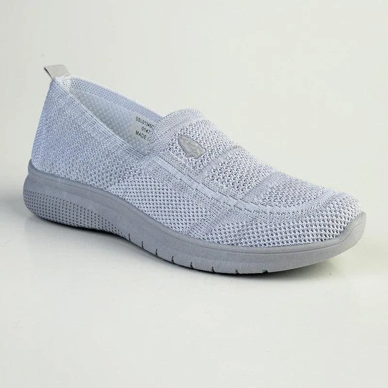 Padded Soft Style By Hush Puppies Rimba Melange Knit Loafer - Grey