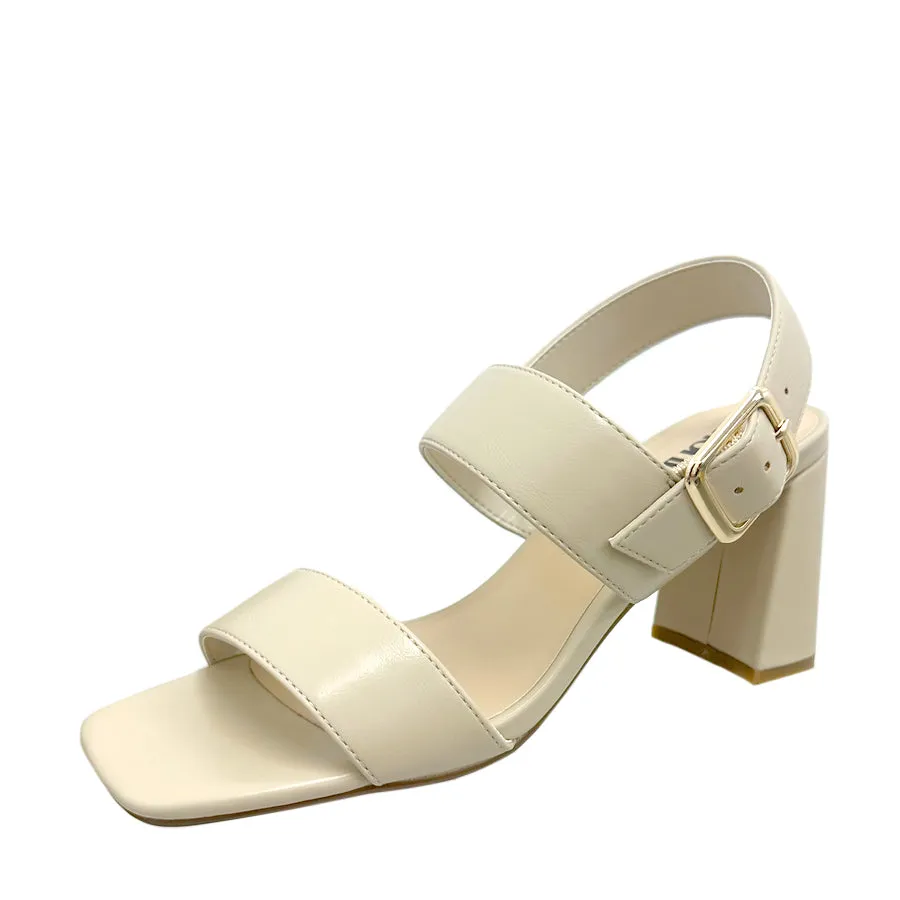 Payless Fioni Women's Cecilia Heel Sandal Vegan Leather Upper hook - and - loop closure