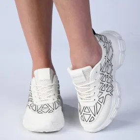 Madison Webster Chunky Sneaker  - Off White Hardwearing