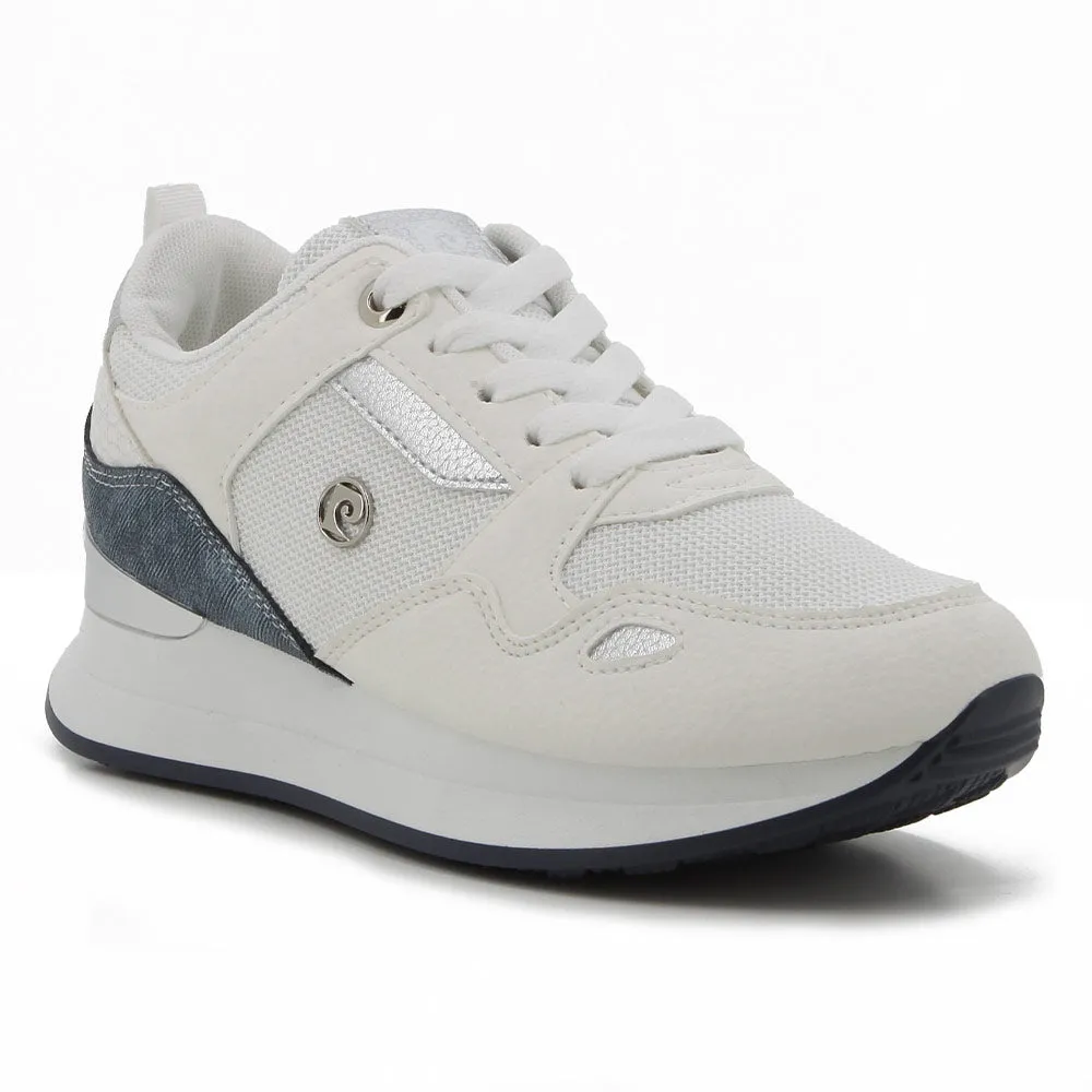 Pierre Cardin Melanie 3 Sneaker - White Blue Active Design Long Hours