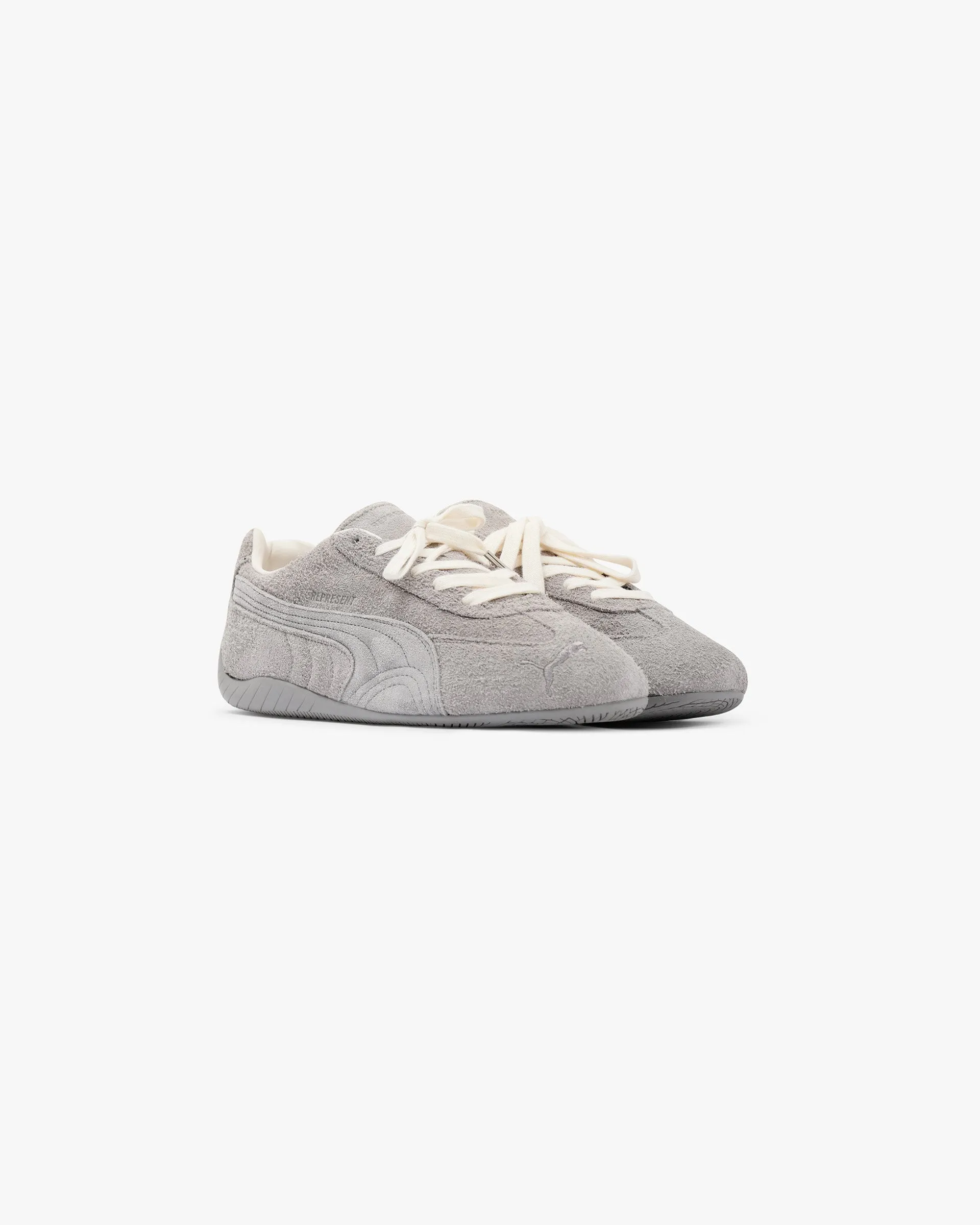 Represent X Puma Speedcat - Wolf Grey men's small Supportive Heel Counter