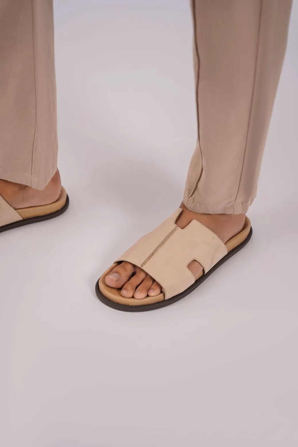 animal-print WIDE VAMP SLIDES