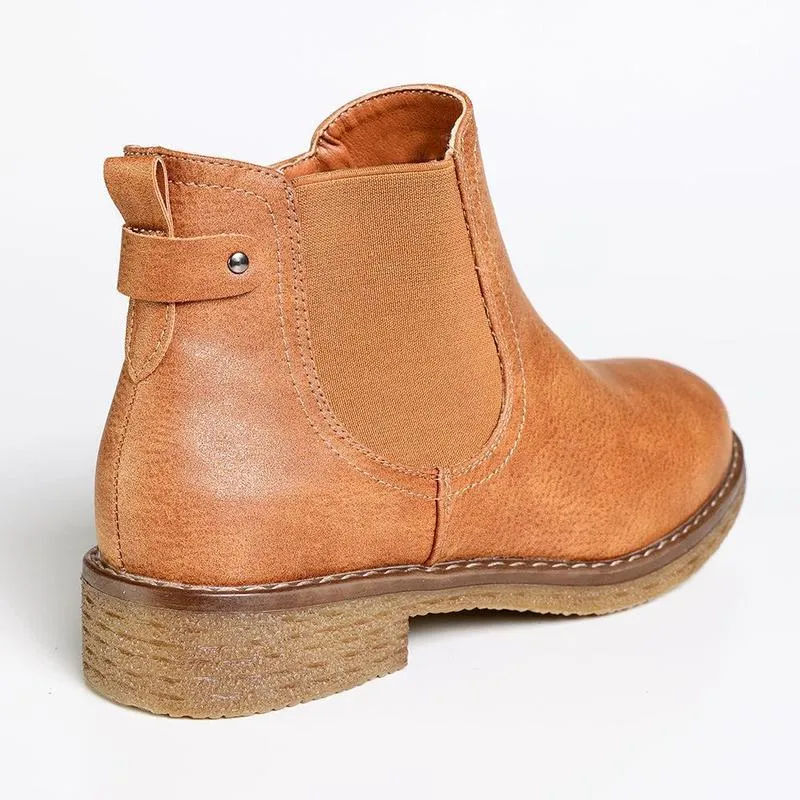 Shock Absorbing Active Nomad High Utility Soft Style by Hush Puppies Aali Ankle Boot - Caramel