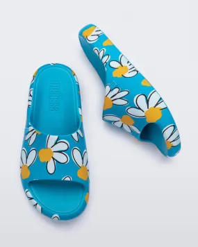 beach lovers' flip - flops Free Print Slide - Blue