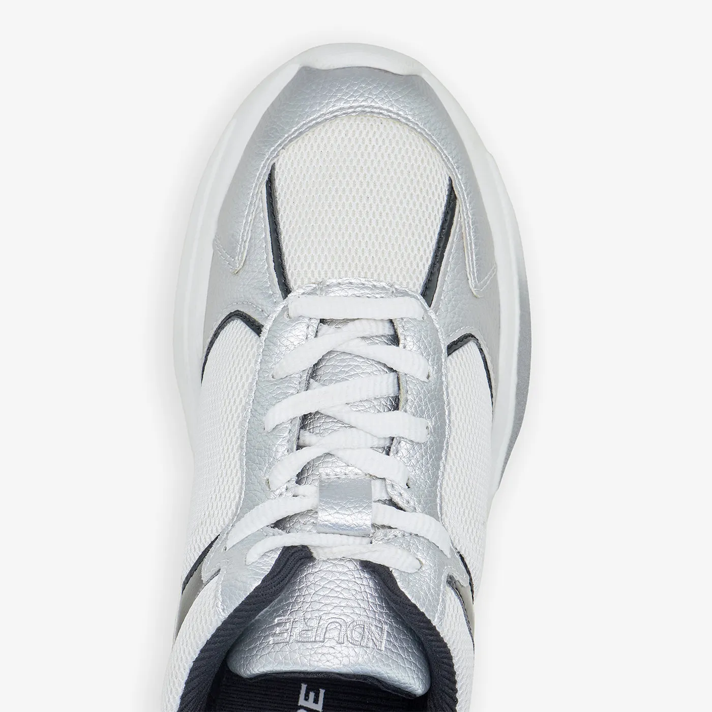 Women??s Metallic Effect Sneakers Clean Form All-day lining