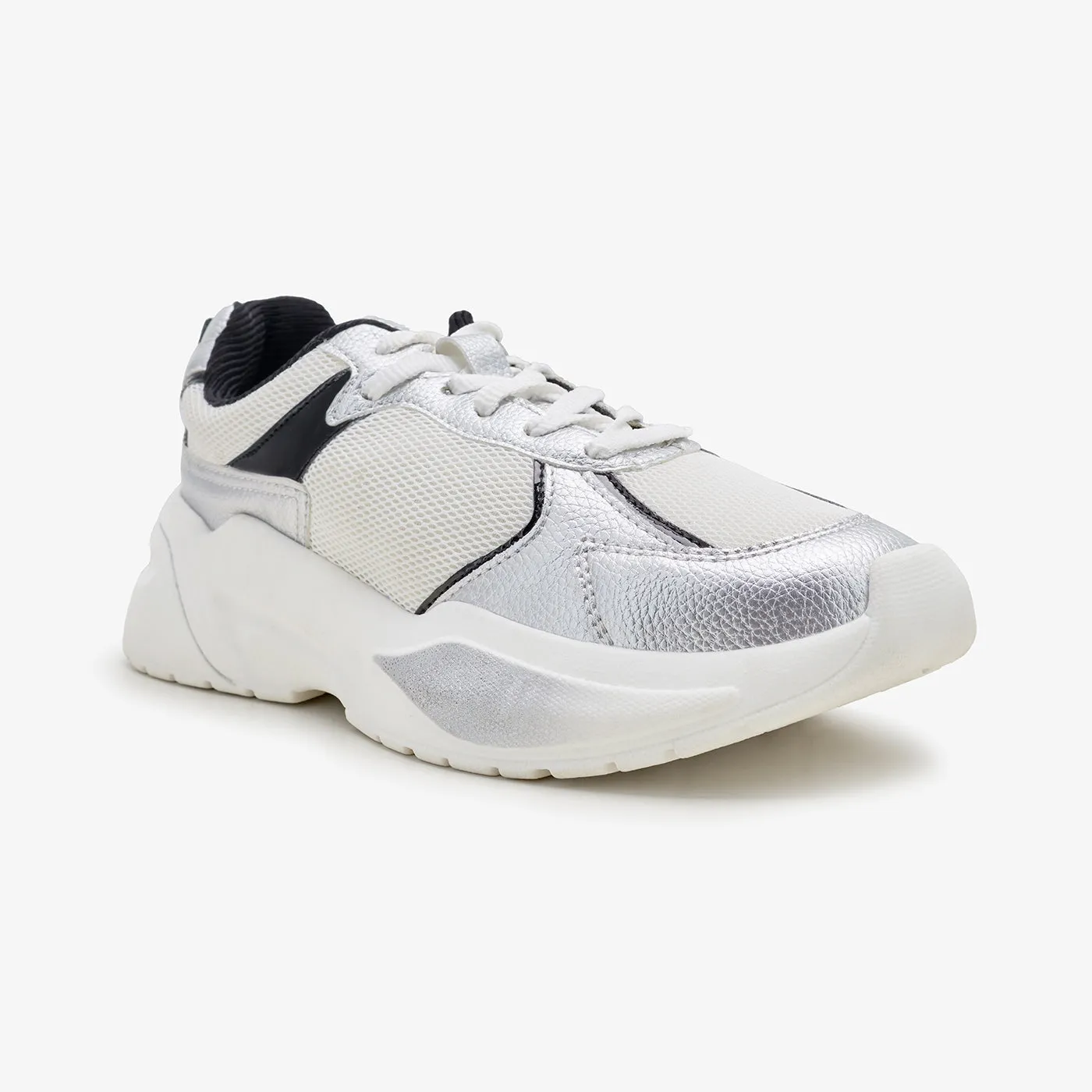 Daylight Style Women??s Metallic Effect Sneakers