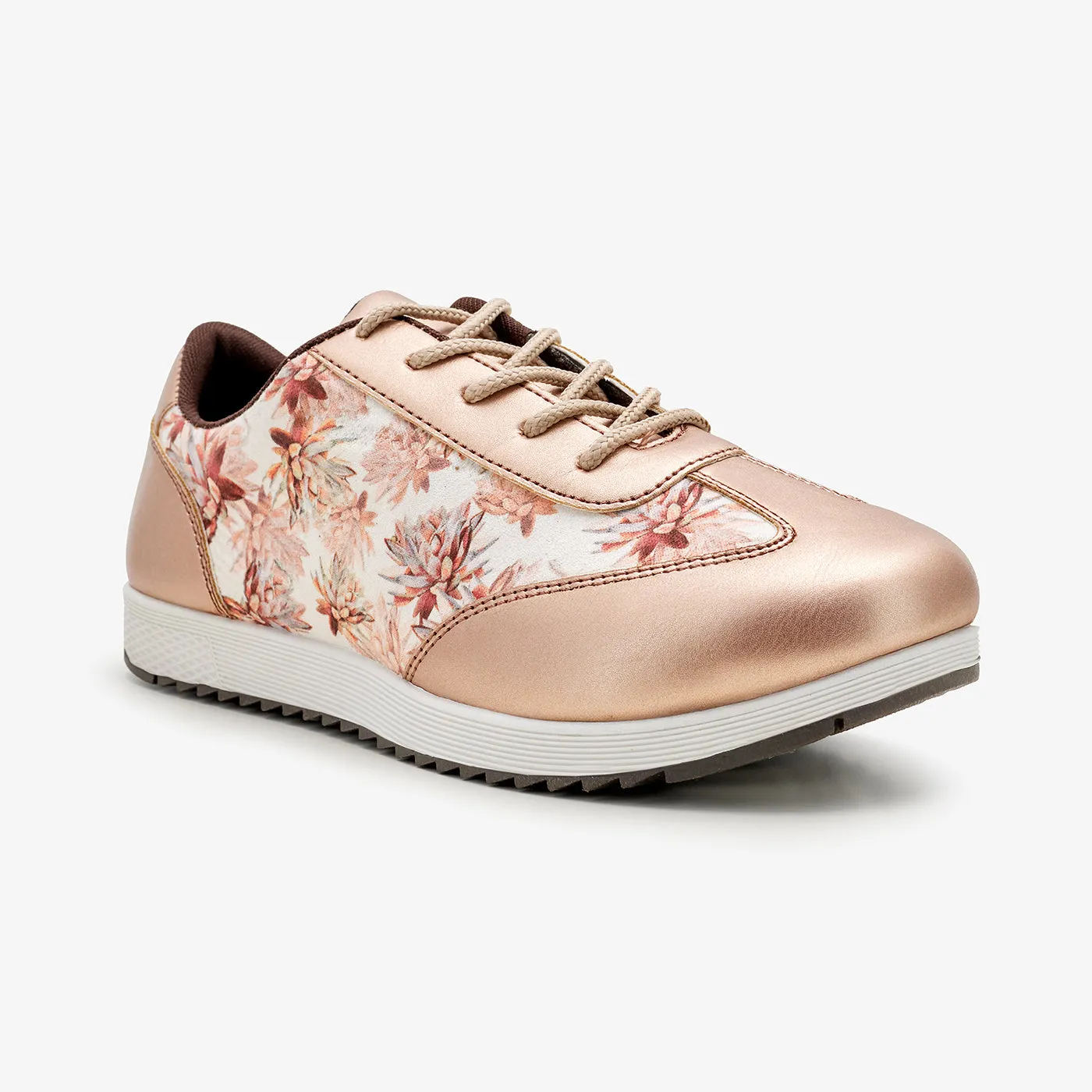 Weekend Vibes Comfort Runner Women??s Metallic Effect Sneakers