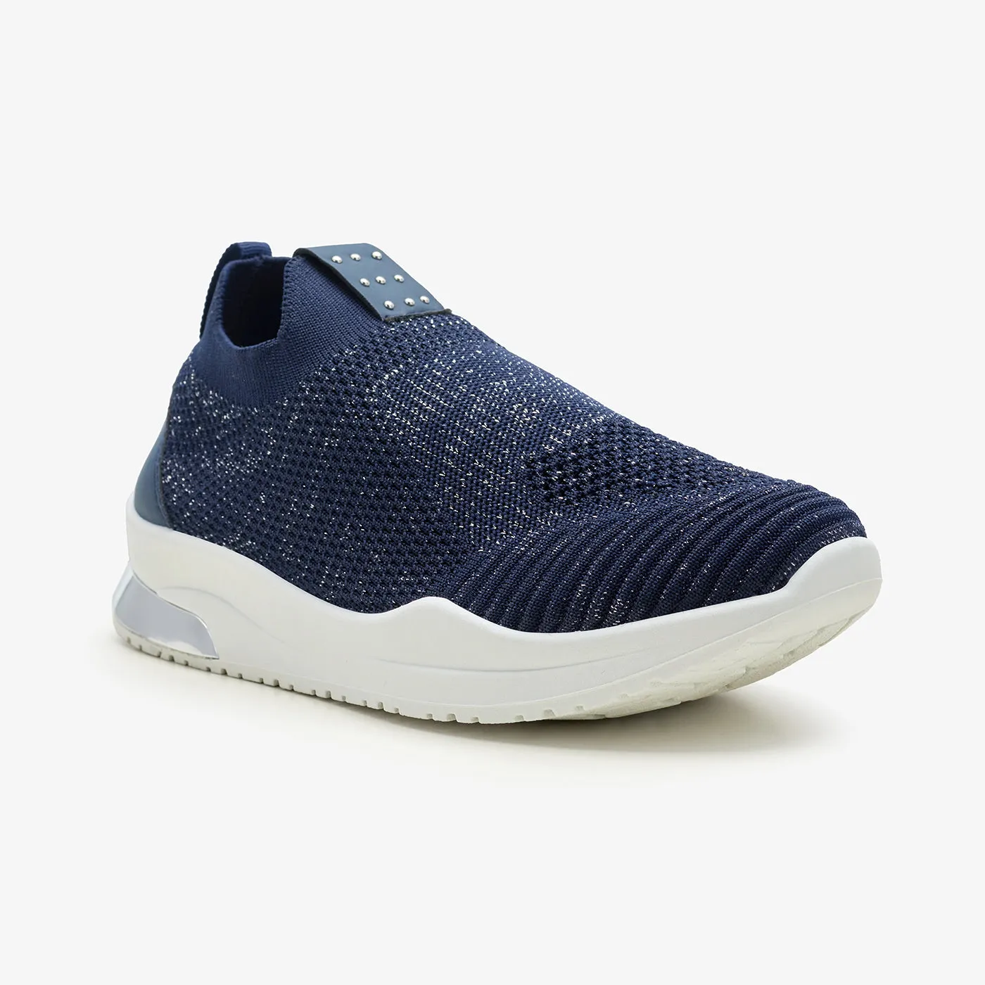 Lightweight Midsole Geometry Pressure Dispersing Design Women's Slip-On Sneakers