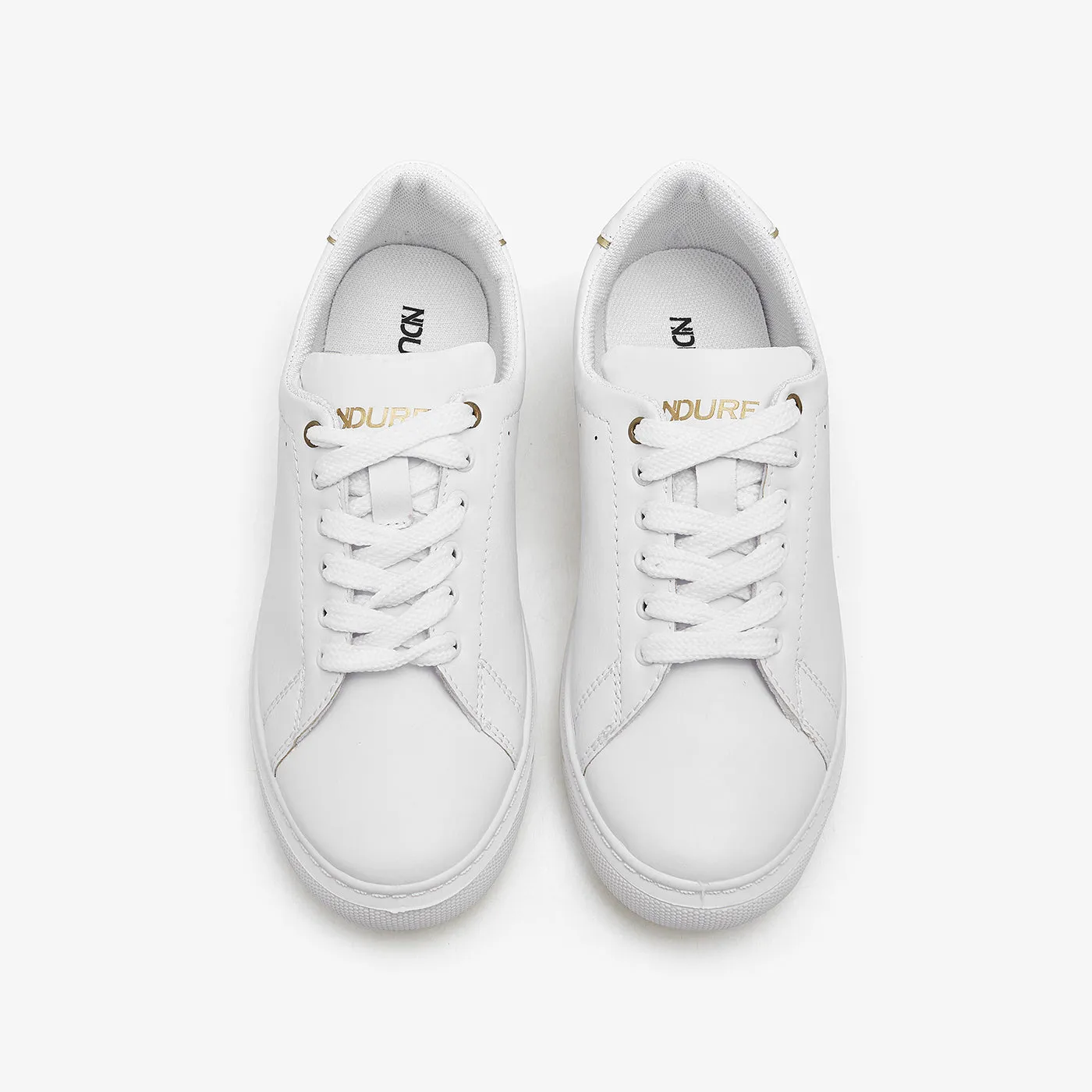 Women's Staple Sneakers Slip Resistant Tread Pattern Handcrafted Stitching