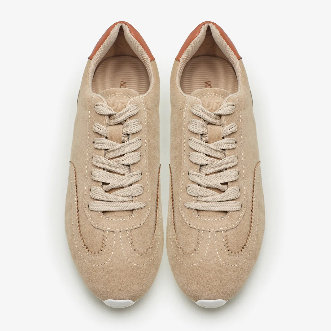 Women's Suede Sneakers Clean Edge Airflow Circulation Channels