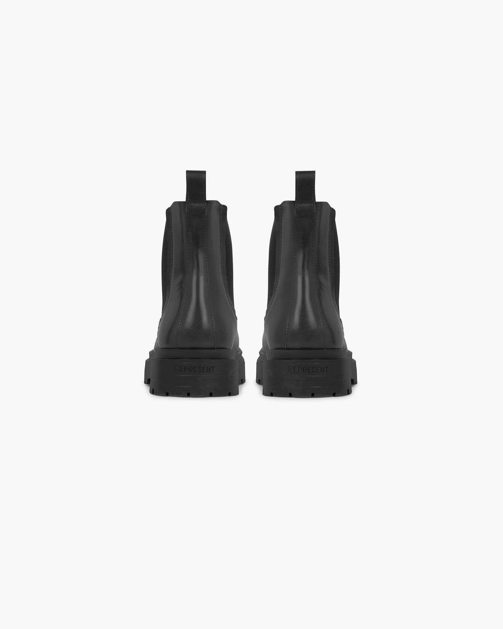 Vegan Material Options Work Boot Pull Up Leather - Off Black