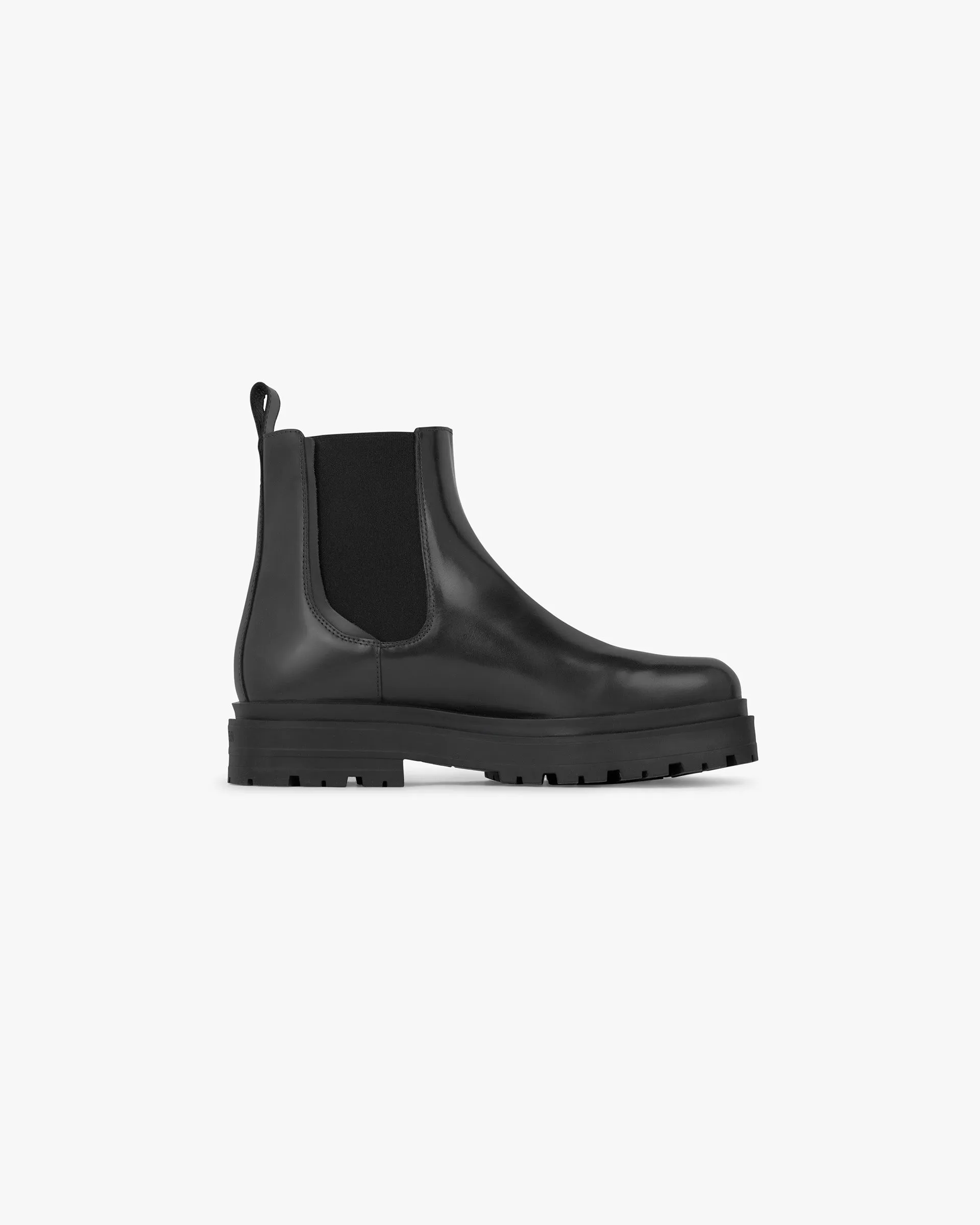 Designer comfort Unique Style Work Boot Pull Up Leather - Off Black