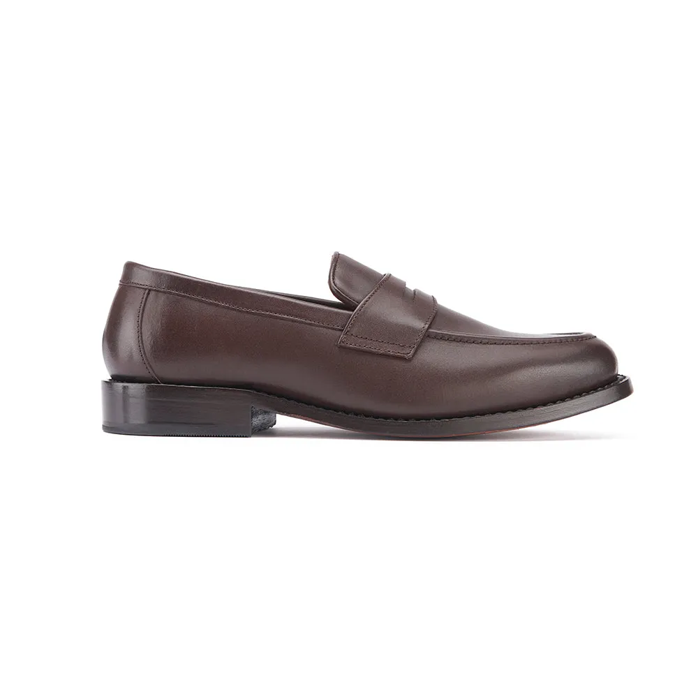 Penny Loafer - Dark Brown Recycled Material Components