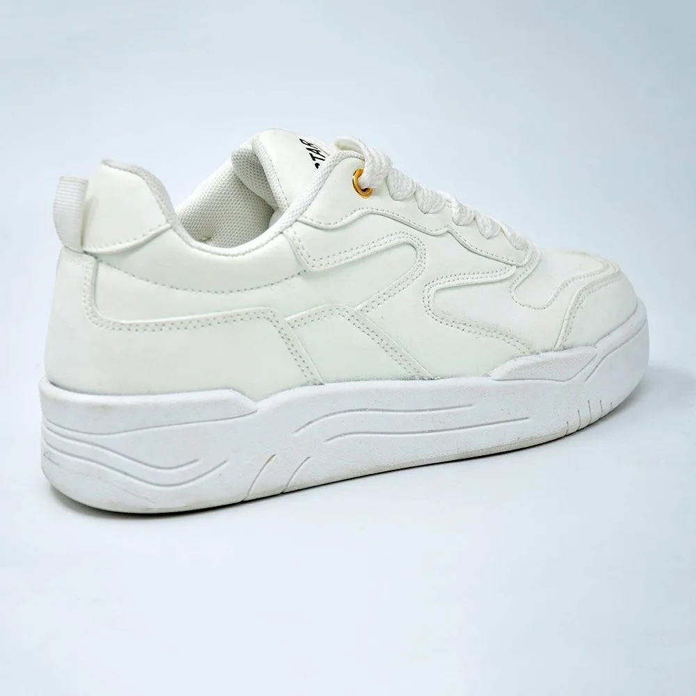 Minimalist Design Flexible Midsole Design K-STAR 7 Hope Sneaker - White