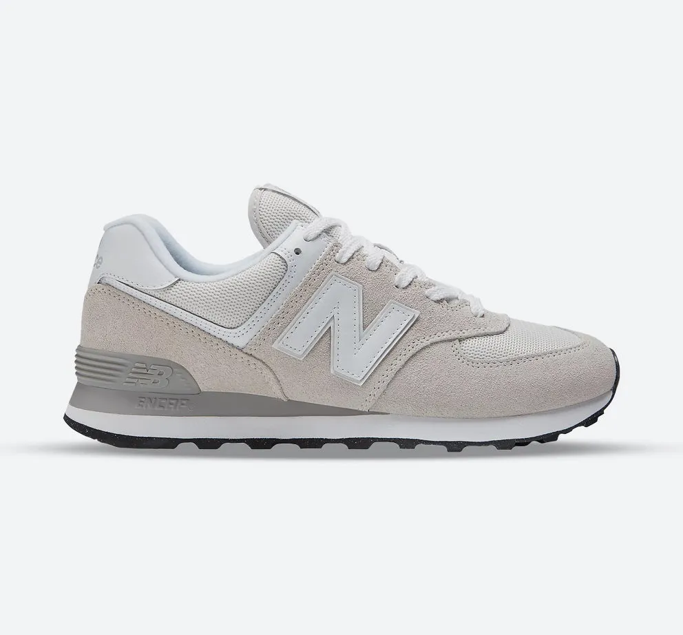 Drive Motion Wear   Resistant Men's Wide Fit New Balance ML574EVW Walking/Running Trainers - Exclusive - Nimbus Cloud/White ENCAP