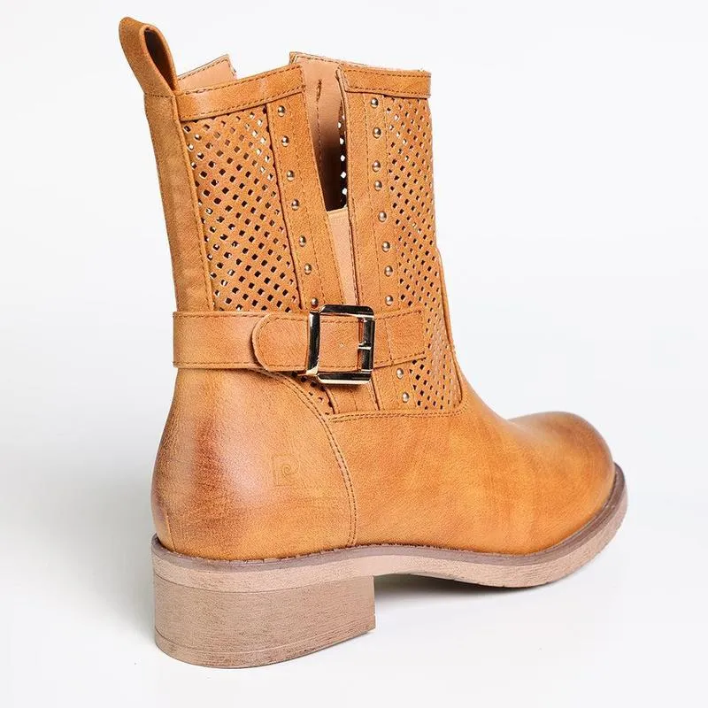 Street Style Pierre Cardin Raina Ankle Boot - Tan