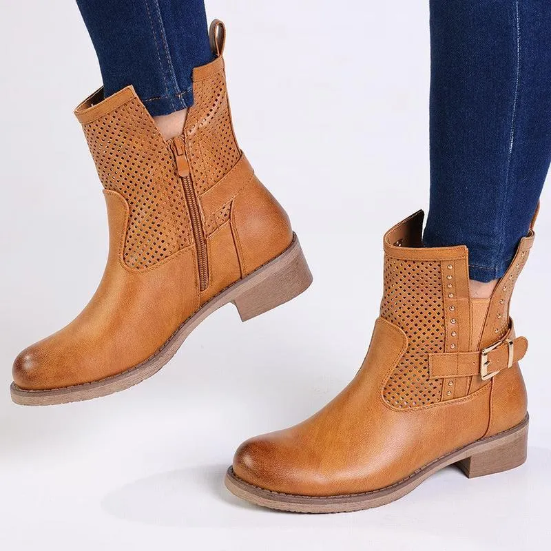 Pierre Cardin Raina Ankle Boot - Tan All weather