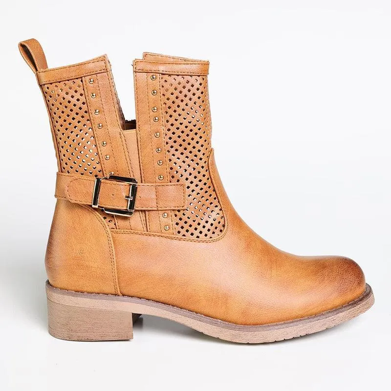 Thermal regulation Shock Absorbing Urban Traveler Pierre Cardin Raina Ankle Boot - Tan